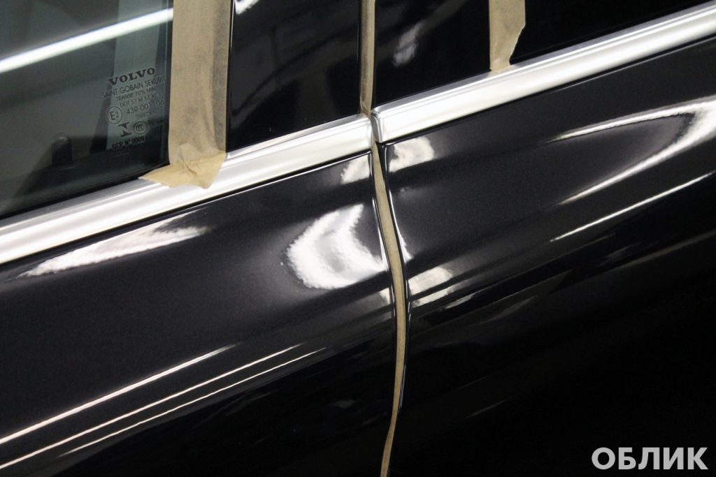 Подготовка кузова Volvo XC60 к обновлению защитного покрытия